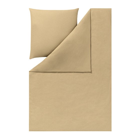 Bettwäsche Kuschelflanell Latemar ESTELLA messing | 155x220