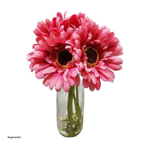 Margeritenstrauß in Vase Kunstblume Flora 