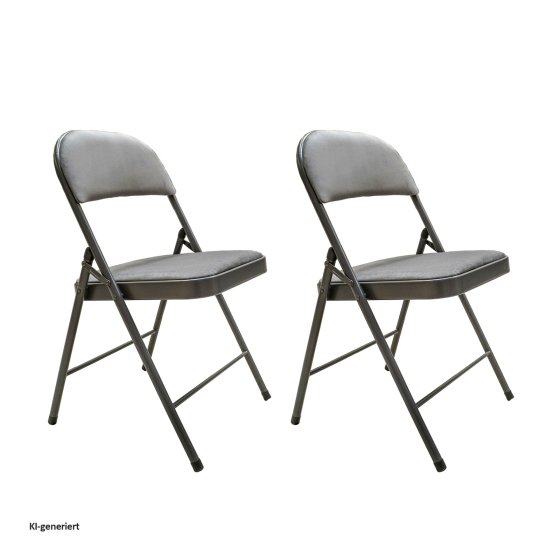 Klappstuhl Dima Velvet 2er-Set 