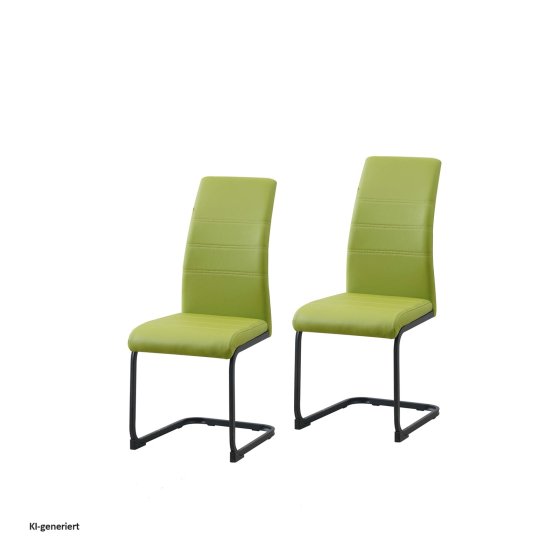 Schwingstuhl 2er Set PU grün SallyP 