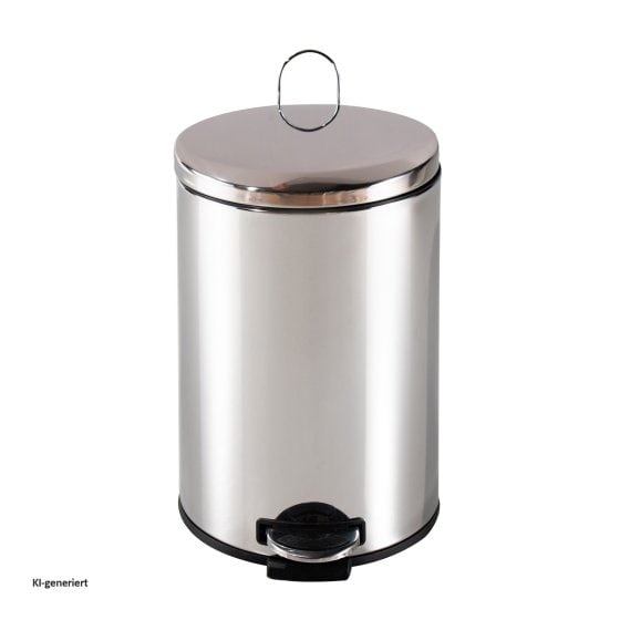 Mülleimer 12 Liter Silber Jannik 