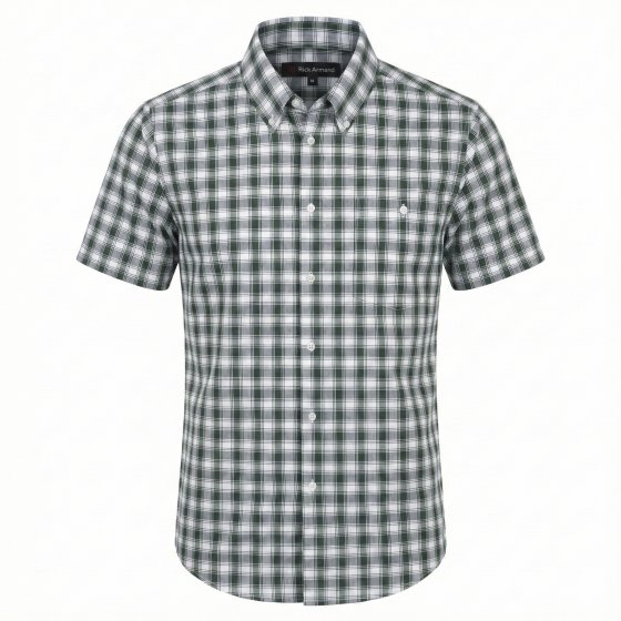 Pflegeleichtes Stretchhemd 3XL (47/48) | Grün