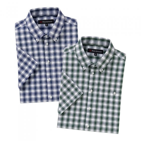 Pflegeleichtes Stretchhemd 3XL (47/48) | Blau#Grün