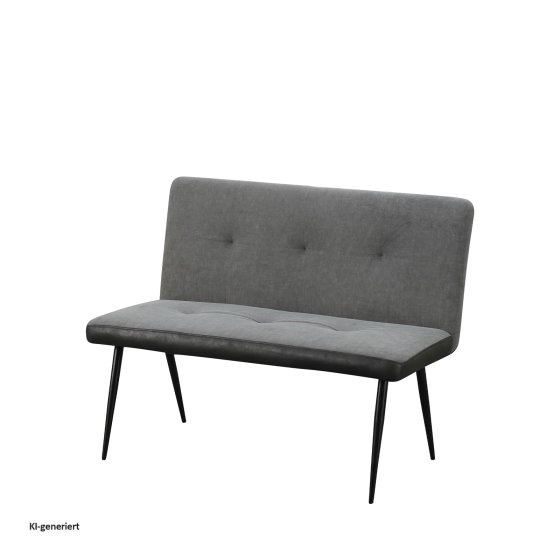2-Sitzer Bank Anthrazit/Grau Joschka 