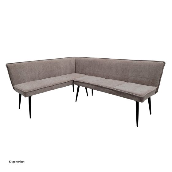 Eckbank 154 x 195 cm Mesilla Braun kurzer Schenkel links 