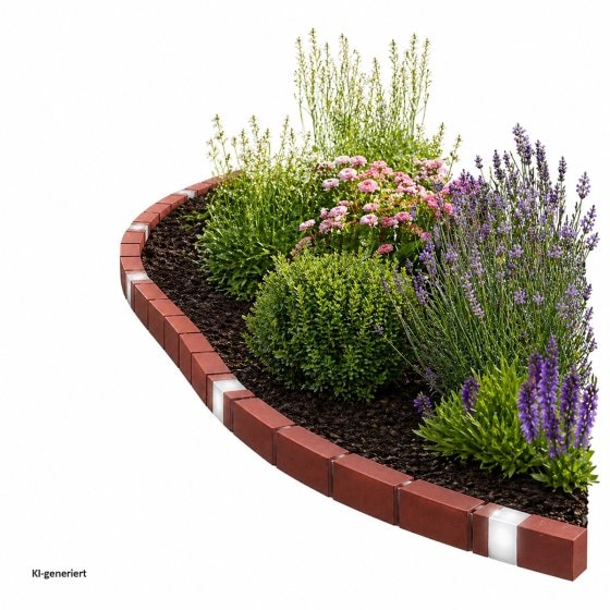 Beetumrandung Nessa Solar Brick 10-teilig Terracotta 