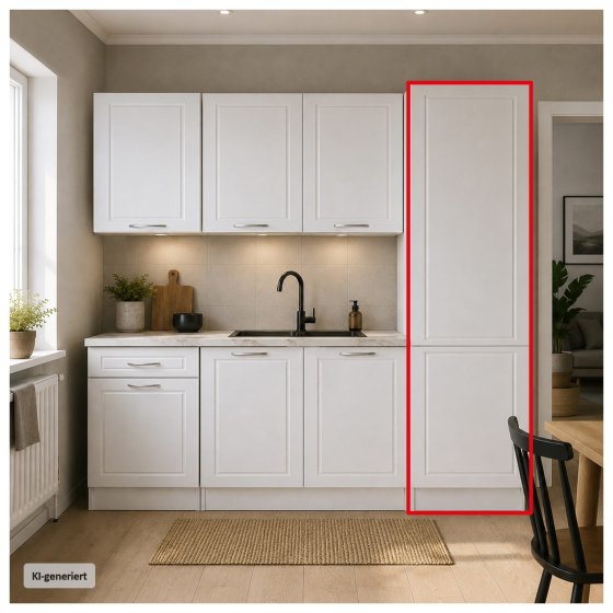 Küchenhochschrank Jenna Country Weiß 50 cm 