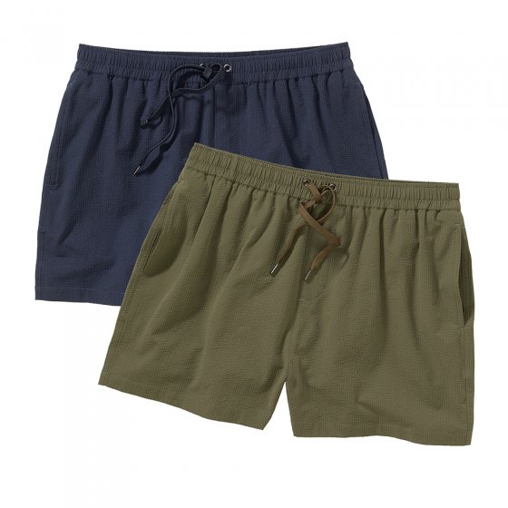 Seersucker-Badeshort im Doppelpack 