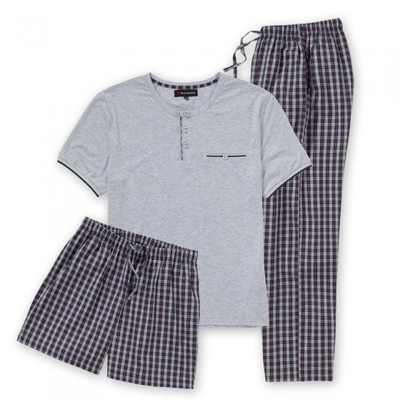 Pyjama Kurz 3teilig 