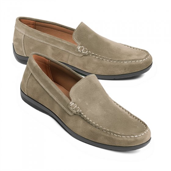 Herren Mokkasins 46 | Taupe