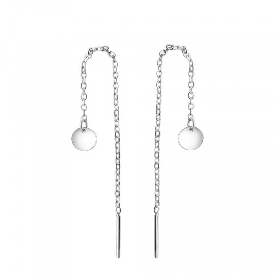 Durchziehohrringe 925-Sterling Silber rhodiniert 