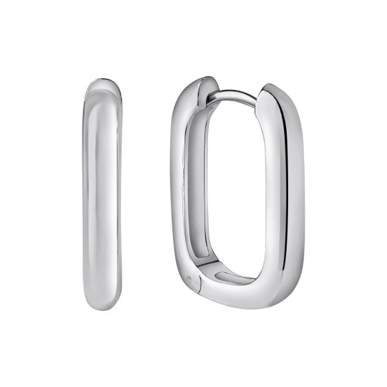 Klappcreolen 925/- Sterling Silber rhodiniert glanz 