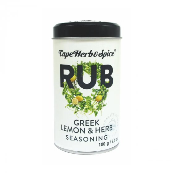 Cape Herb and Spice Rub Greek Lemon and Oregano Gewürzmischung 100g 