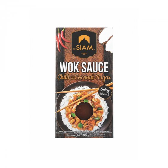 deSiam Wok Sauce mit würziger Chilli and Coconut Sugar 100g 