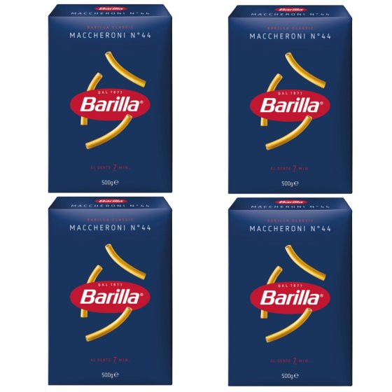 Barilla Nudeln Maccheroni Nummer 44 Hartweizennudeln 4er Pack