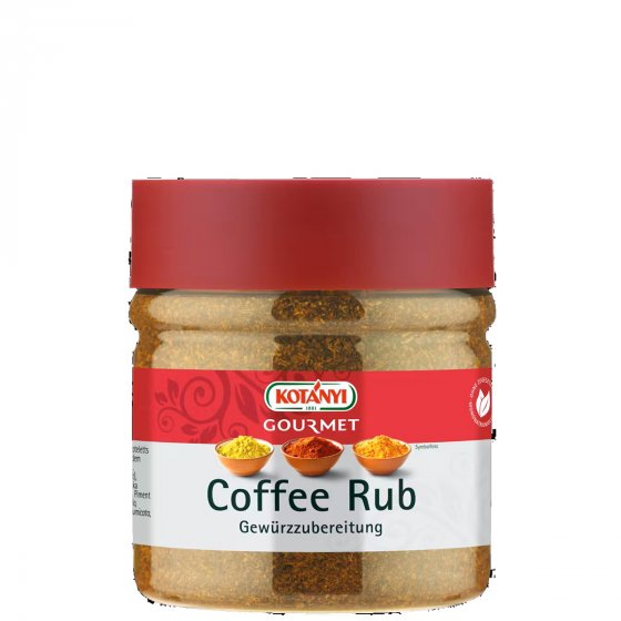 Kotanyi Coffee Rub Gewürzzubereitung mit Kaffee und Paprika 210g 