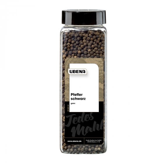 Ubena Pfeffer ganz schwarz frisches und intensives Pfefferaroma 500g 