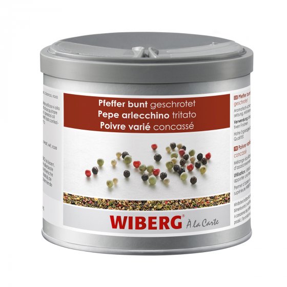 Wiberg Pfeffer bunt geschrotet komplexe Geschmacksvielfalt 290g 