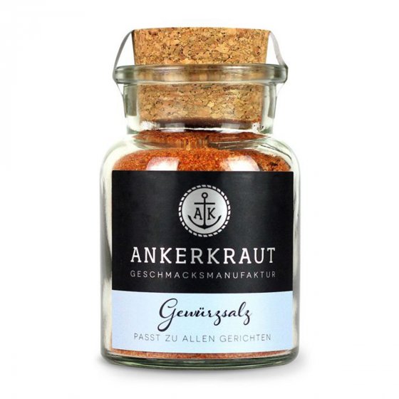 Ankerkraut Gewürzsalz passend zu allen Gerichten Korkenglas 140g 