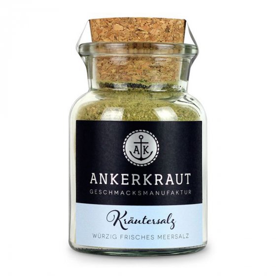 Ankerkraut Kräutersalz würzig frisches Meersalz Korkenglas 100g 