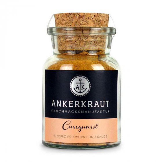 Ankerkraut Currywurst Gewürz für Wurst und Sauce im Korkenglas 100g 