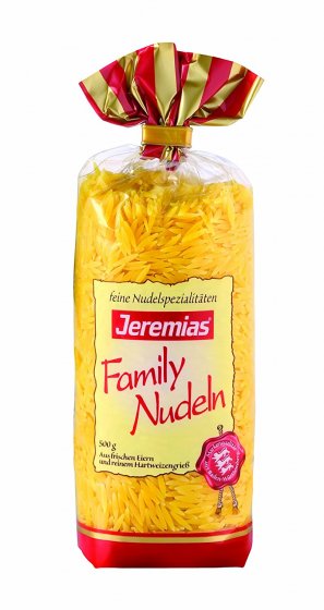Jeremias Nudelreis Classic Family Frischei Nudeln 500g 4er Pack 