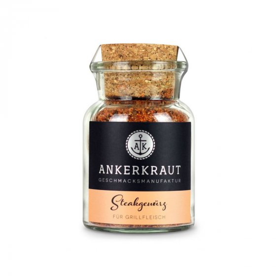 Ankerkraut Steak Gewürz pikante Gewürzmischung im Korkenglas 100g 