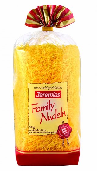 Jeremias Family Fadennudeln aus Hartweizengriess 500g 4er Pack 