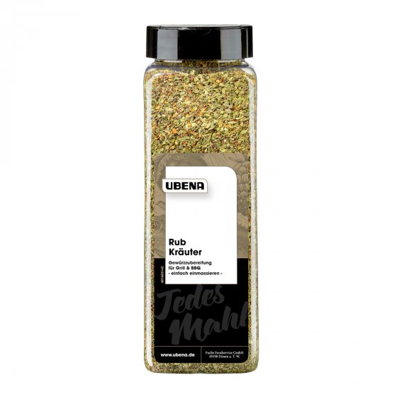 Ubena Kräuter Rub Gewürzzubereitung ausgewählte Mischung 400g 