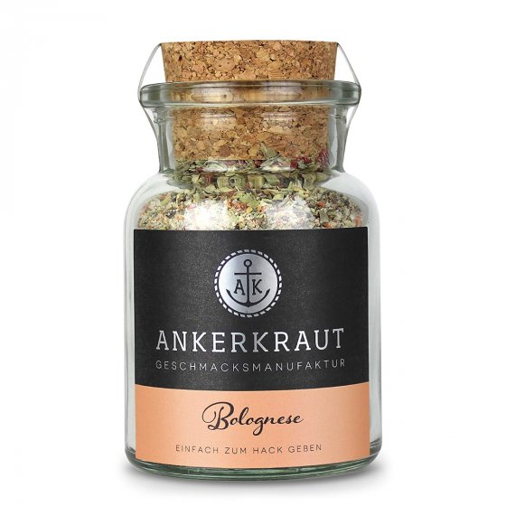 Ankerkraut Bolognese Gewürz Gewürzmischung im Korkenglas 100g 