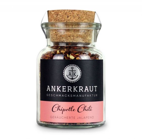 Ankerkraut Chipotle Chili geräucherte Jalapeno im Korkenglas 55g 