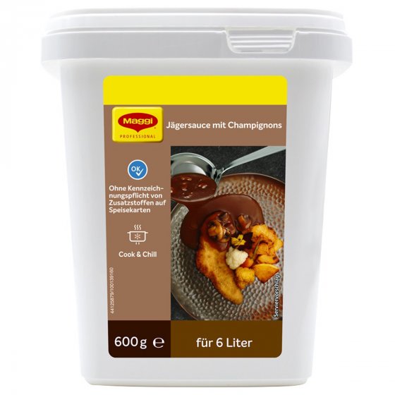 Maggi Jäger Sauce mit Champignons Großpackung für Gastro 600g 