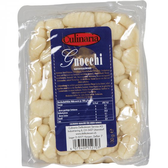 Culinaria Gnocchi gelb eine Dekliatesse aus Italien servierbereit 500g 