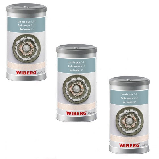 Wiberg Ursalz pur fein im Aromatresor feines Speisesalz 1350g 3er Pack 