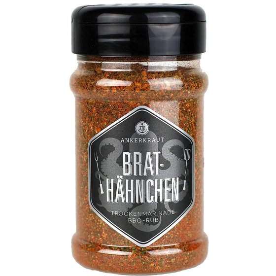 Ankerkraut Brathähnchen Gewürz BBQ Rub Trockenmarinade Geflügel 200g 