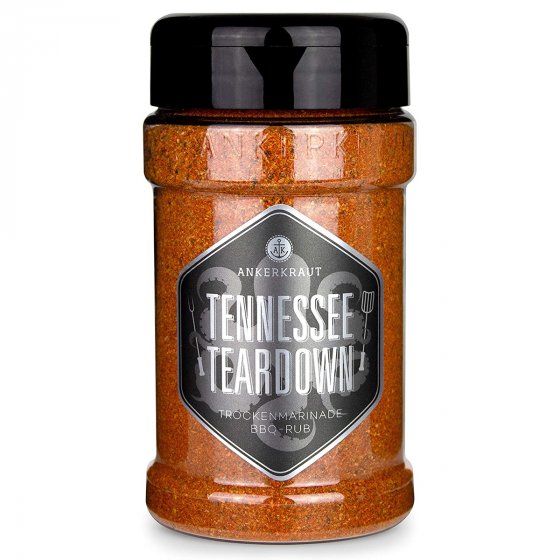 Ankerkraut Tennessee Teardown BBQ Rub Trockenmarinade für Schwein 200g 