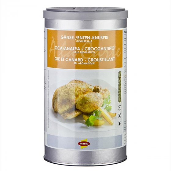 Wiberg Gänse Enten Knuspri Gewürzsalz im Aromatresor Dose 950g 