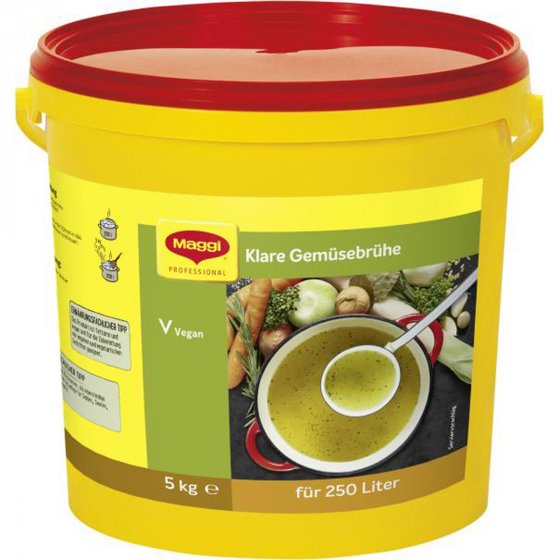 Maggi Professional Klare Gemüsebrühe für 250 Liter Großpackung 5000g 