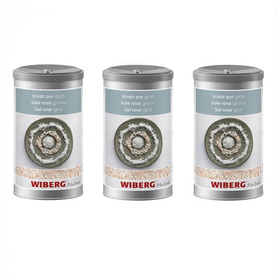 Wiberg Ursalz grob unjodiert Nachfüllpack für Salzmühle 1400g 3er Pack 