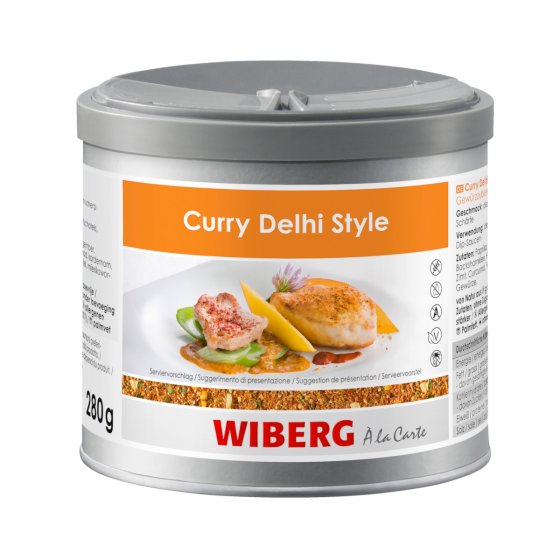 Wiberg Curry Delhi Style abgestimmte Gewürzzubereitung grob 280g 