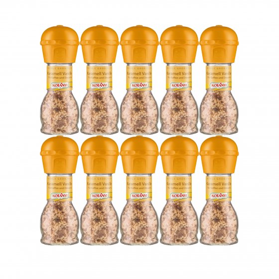 Kotanyi Karamell Vanille feine grobe Gewürzmühle 53g 10er Pack 