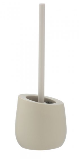 WC-Garnitur Mod. Badi Beige Keramik, mit Silikon-Bürstenkopf 