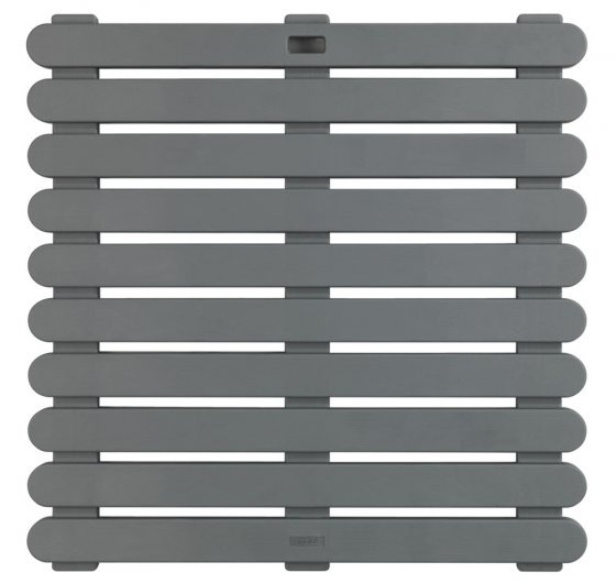 Duschmatte Mod. Indoor & Outdoor Grau 55 x 55 cm, mit rutschhemmender Struktur 