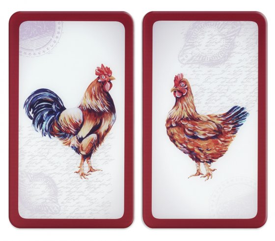 Herdabdeckplatten Universal Mod. Farm 2er Set, für alle Herdarten