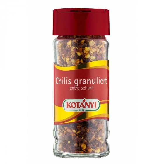 Kotanyi Chilis granuliert und getrocknet extra intensiv scharf 24g 