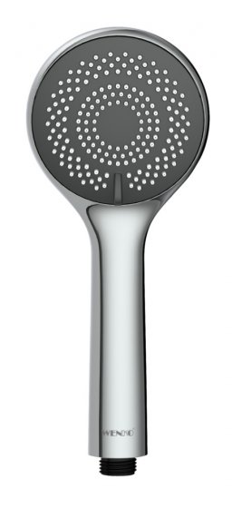 Duschkopf Watersaving Ø 9,5 cm, Universal-Handbrause mit Wasserspar-System 
