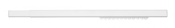 Teleskop-Duschschiene Mod. Era Weiß 75-125 cm, für Duschvorhänge 