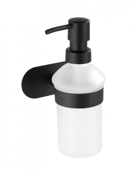 Turbo-Loc® Seifenspender Mod. Orea Black Matt, Befestigen ohne bohren 