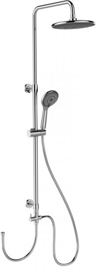 Duschsystem Watersaving Chrom, bis zu 40 % Wasserersparnis 