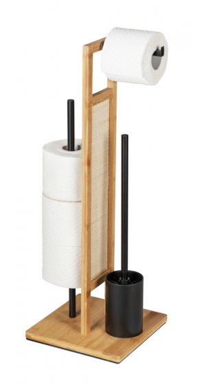 Stand WC-Garnitur Mod. Rivalta Allegre, aus Rattan und Bambus 